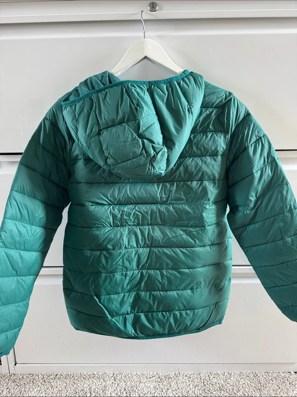 GAP Kids Lightweight Recycled Primaloft Puffer Jacket XXL 14-16 Balsam Tree